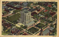 Court House Looking Northeast Racine, WI Postcard Postcard