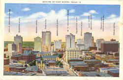 Skyline of Fort Worth Postcard