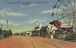 Pontchartrain Beach Amusement Park on Lake Shore Drive Postcard