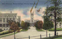 Main Entrance, Boston College Postcard