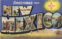 Greetings from New Mexico Postcard