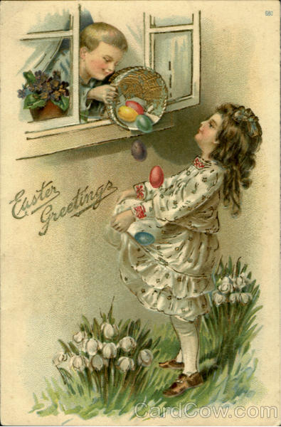 Easter Greetings With Children