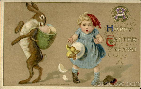 A Happy Easter To You With Bunnies