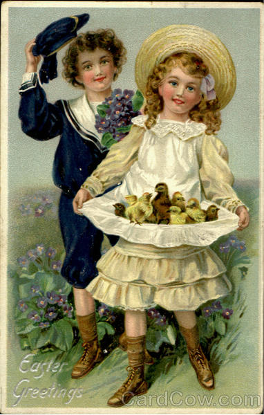 Easter Greetings With Children