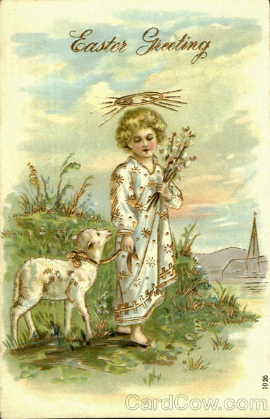 Easter Greeting With Angels