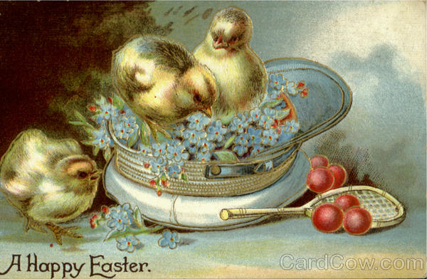 A Happy Easter With Chicks