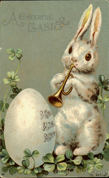 A Cheerful Easter With Bunnies