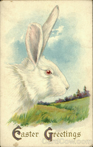 Easter Greetings With Bunnies