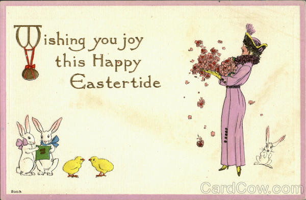 Wishing You Joy This Happy Eastertide With Bunnies