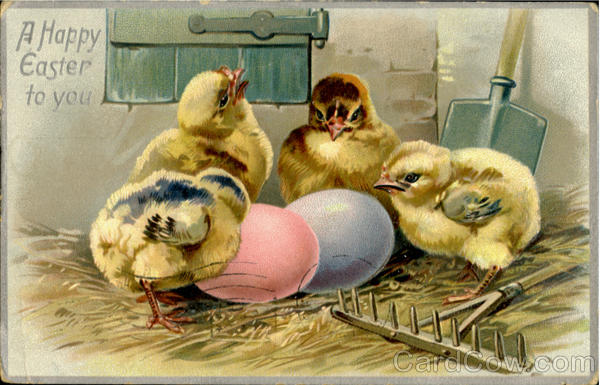 A Happy Easter To You With Chicks