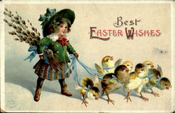 Best Easter Wishes With Children Postcard Postcard