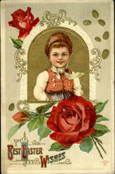 Best Easter Wishes With Children Postcard Postcard