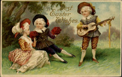 Best Easter Wishes With Children Postcard Postcard