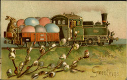 Easter Greetings Postcard