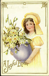 A Joyful Easter With Children Postcard Postcard