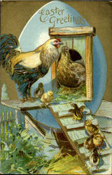 Easter Greetings Postcard