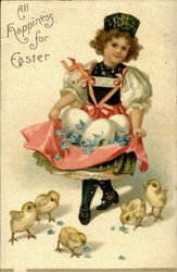All Happiness For Easter Postcard