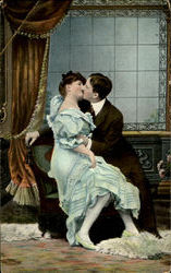 Kissing Postcard