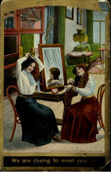 We Are Dyeing To Meet You Postcard
