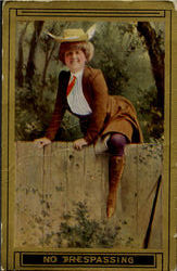 No Trespassing Postcard