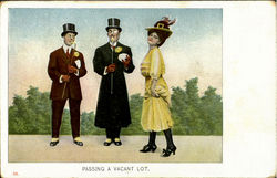 Passing A Vacant Lot Postcard