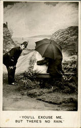 You'll Excuse Me Postcard