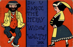 Du V Dance The Merry Widow Waltz Postcard