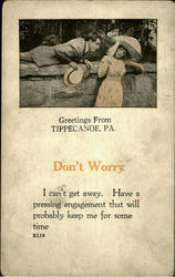 Greetings From Tippecanoe Pennsylvania Romance & Love Postcard Postcard