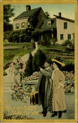 I'll Leave My Happy Home For You Postcard