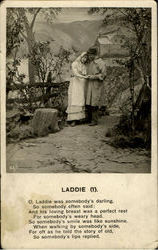 Laddie Romance & Love Postcard Postcard