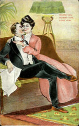 How To Treat A Husband Postcard