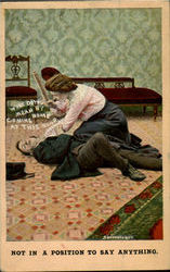 Not In A Position To Say Anything Postcard