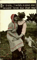 By gum, I wish some one would love me that way. Romance & Love Postcard Postcard