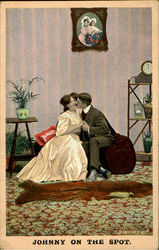 Johnny On The Spot Postcard