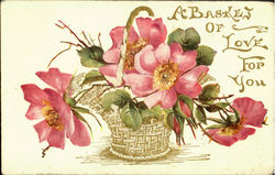 A Basket Of Love For You Postcard