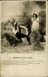 Maisie In The Corn Postcard