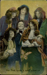Oh The Girls Are Lovely Postcard