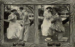 Will You Be Mine? Romance & Love Postcard Postcard