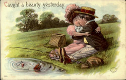 Caught A Beauty Yesterday Postcard