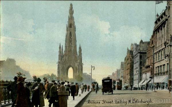 Princes Street Edinburgh Scotland