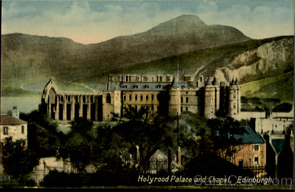 Holyrood Palace And Chapel Edinburgh Scotland
