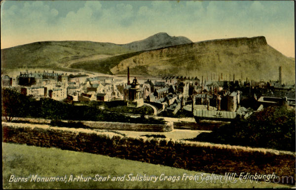 Burns Monument Edinburgh Scotland
