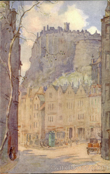 Edinburgh Castle From The Grassmarket Scotland