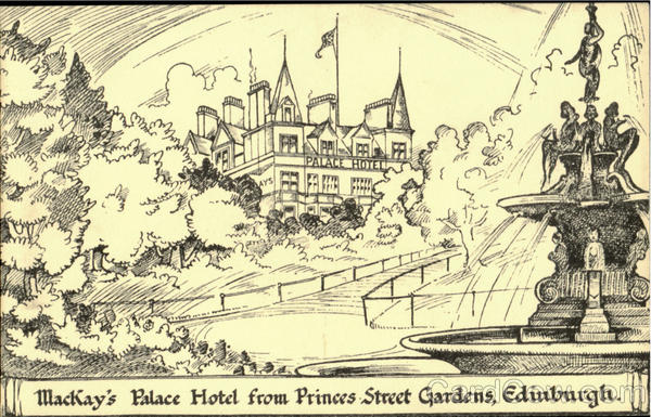 Mackay's Palace Hotel, Princes Street Gardens Edinburgh Scotland