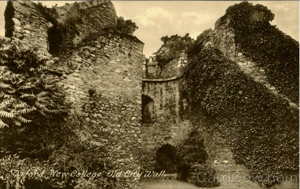 Oxford New College Old City Wall England Oxfordshire