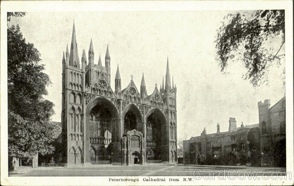 Peterborough Cathedral From N. W England