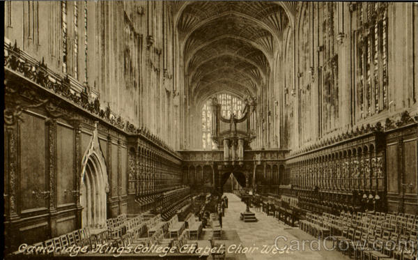 King's College Chapel Choir West Cambridge England