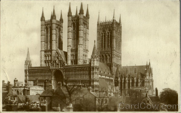 Lincoln Cathedral From S. W England