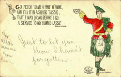 Scotsman Scotland Postcard Postcard
