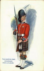 The Queens Own Cameron Highlanders Postcard